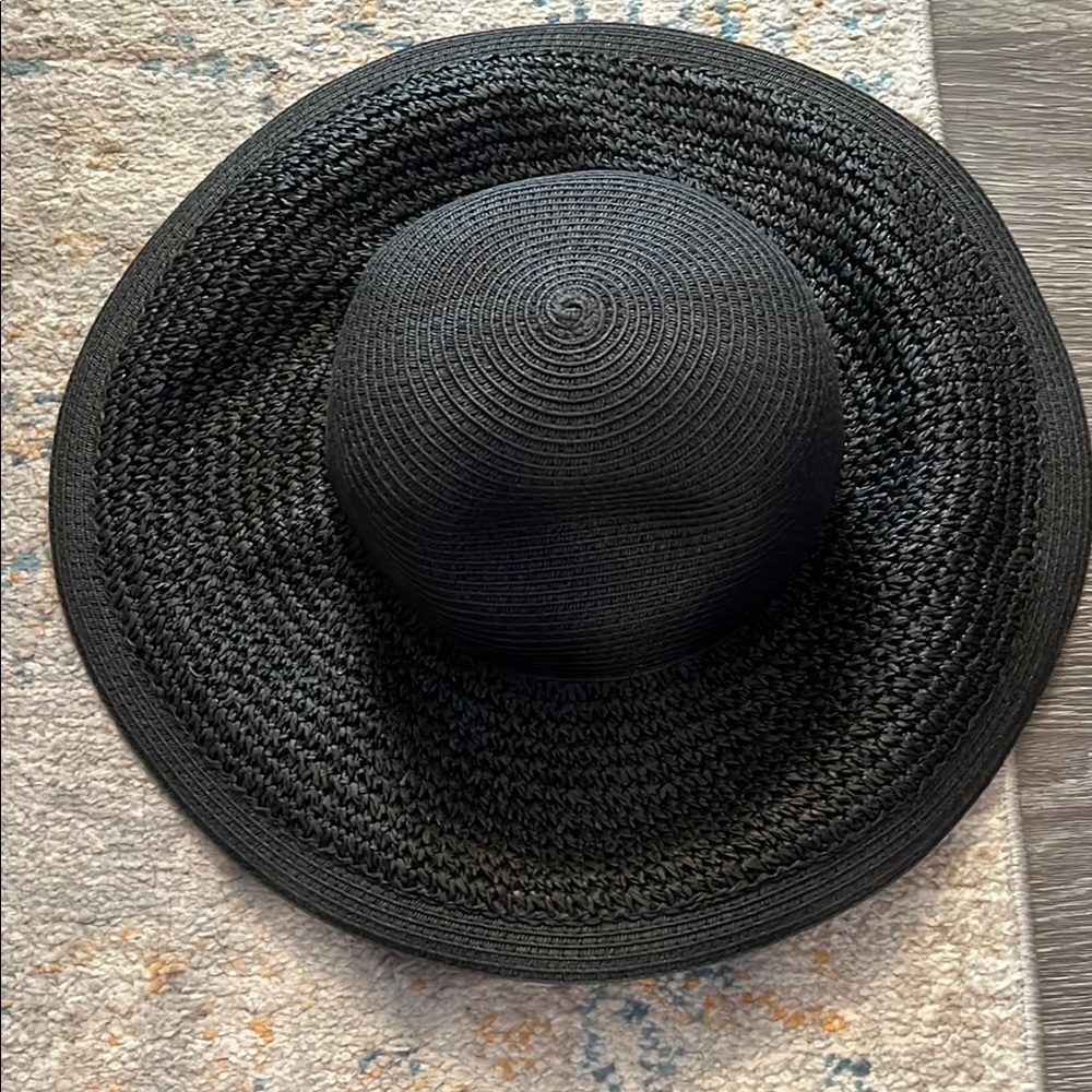 J. Crew Black Woven Hat